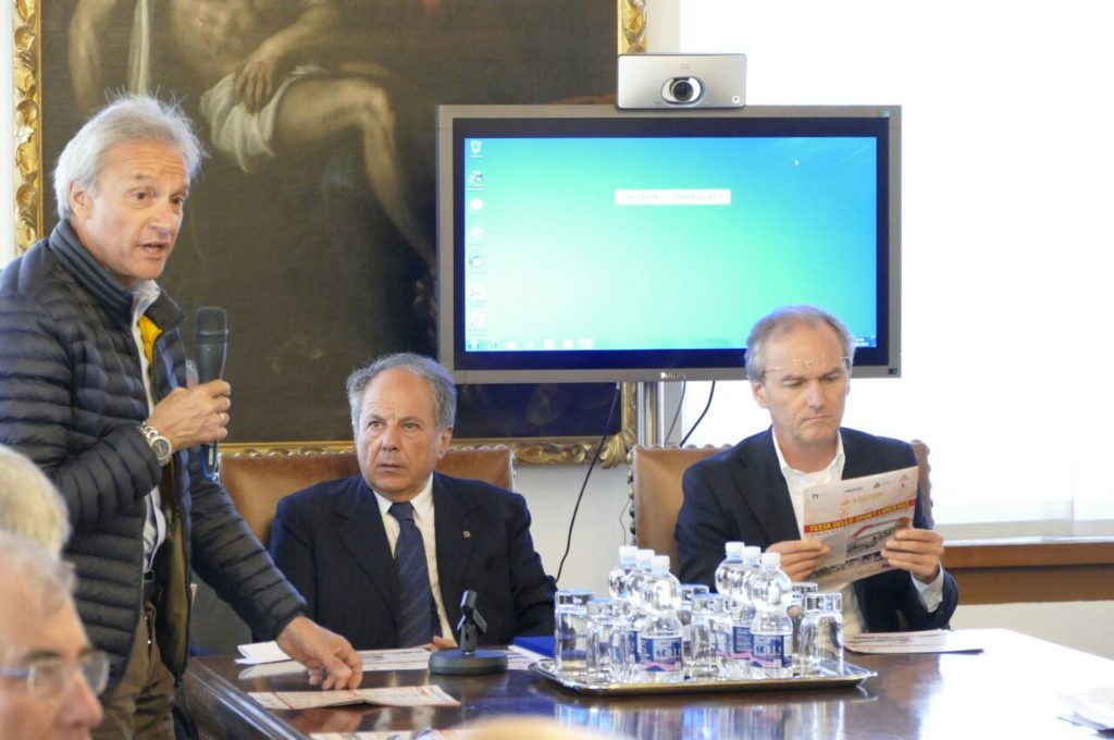 Ortis presenta programma Libertiadi Accando Ceccarelli e Morandini