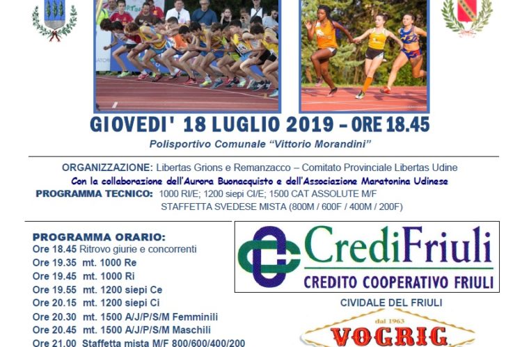 II Meeting Estivo di Mezzofondo 2019